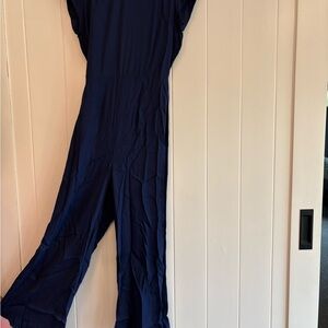 Reformation Navy Jumpsuit